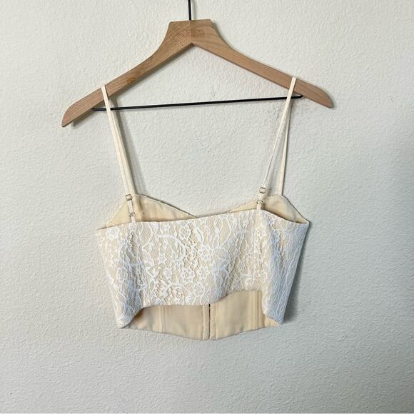 RUMORED Versailles Corset White Ivory Lace Womens Size 8 - Picture 7 of 10